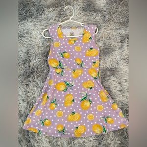 wonder nation Girls Casual Sleeveless Summer Dress Size Small/6 Lavender/Lemon
